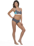 Color Block Sporty Swim Bikini Bra
