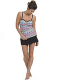 Cozumel Adjustable Side Bandeaux Tankini Top
