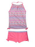 Girls' 2-PC. Calypso Beat Halter Tankini & Short Swimsuit Set