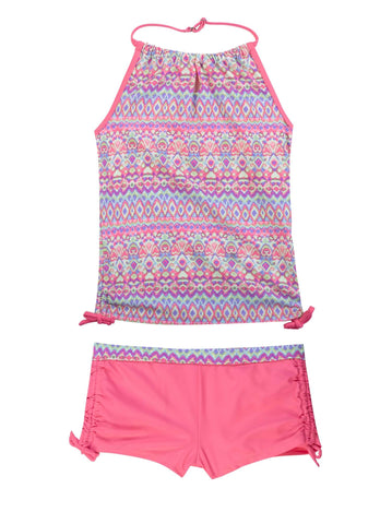 Girls' 2-PC. Calypso Beat Halter Tankini & Short Swimsuit Set