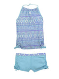Girls' 2-PC. Calypso Beat Halter Tankini & Short Swimsuit Set