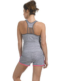 Heather Surf Racerback Tankini Top