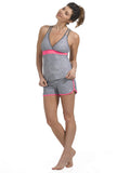 Heather Surf Racerback Tankini Top