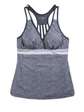 Heather Surf Racerback Tankini Top