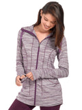Women's Free 2 Hang Out Striated Zip Up Hoodie